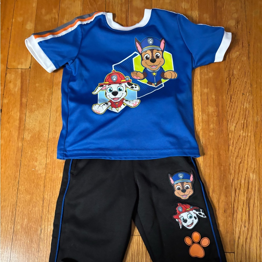 Blue and Black Kids' Cartoon Character Outfit
Paw patrol